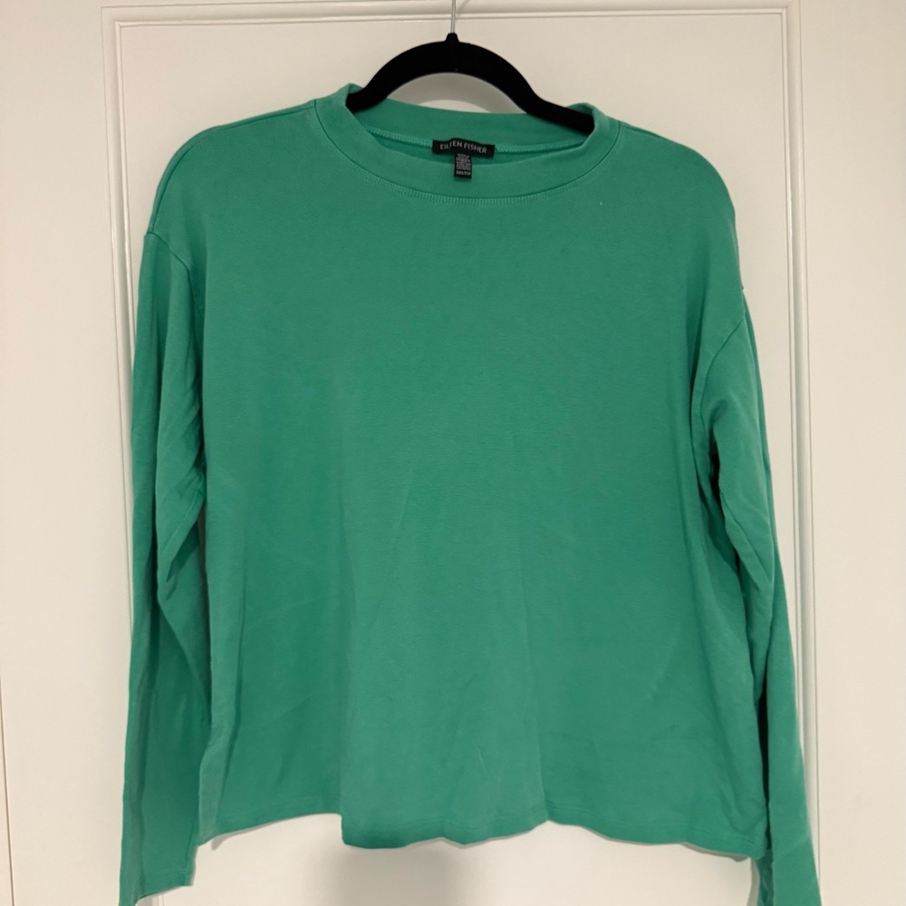 Eileen Fisher Women’s green sweatshirt size xxs